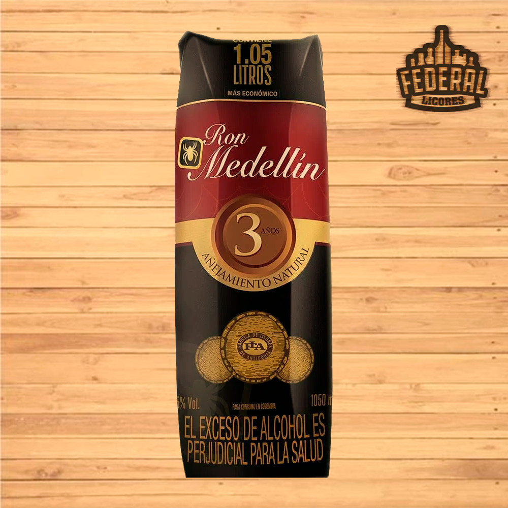 RON MEDELLIN 3 AÑOS 1050 ML