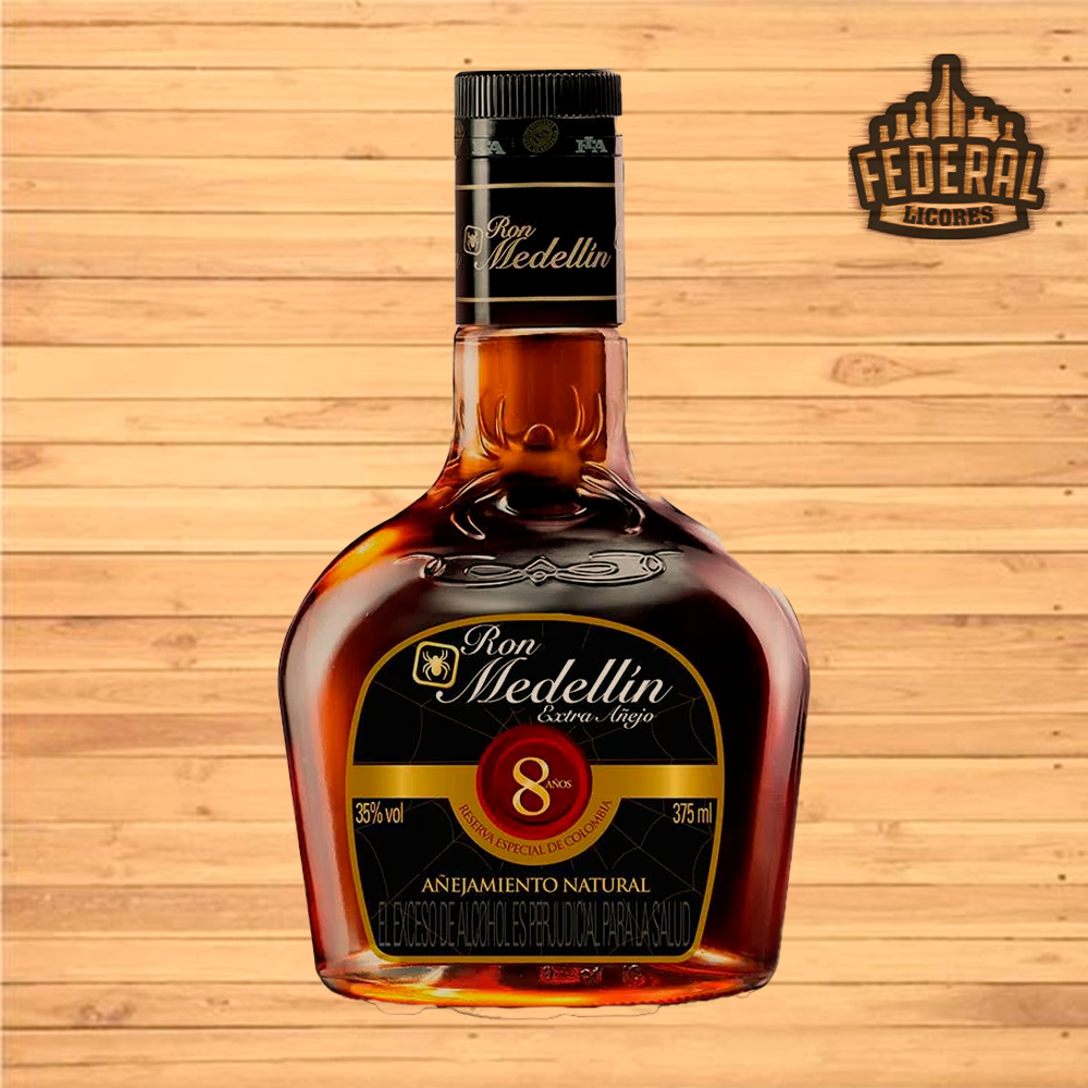 RON MEDELLIN 8 AÑOS 375 ML